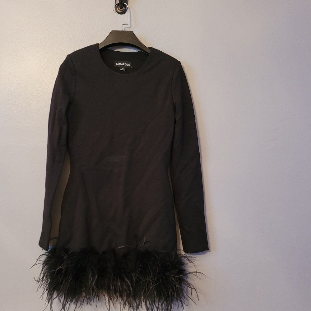 Lamarque Black Bahira Mini Dress